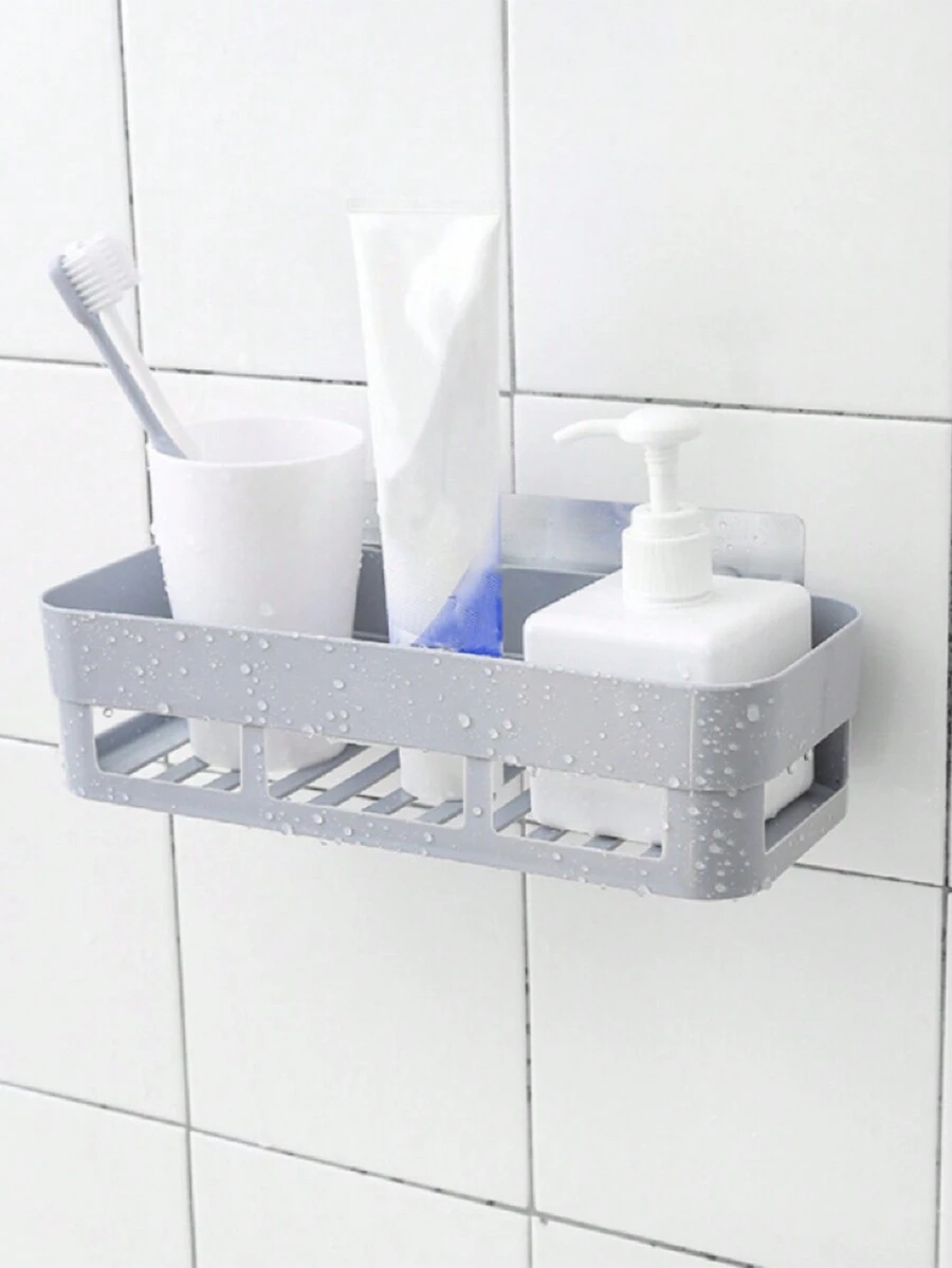 1pc Plastic Bathroom Storage Rack
