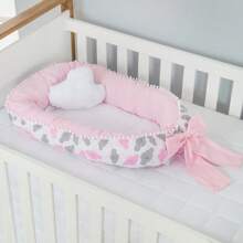 Ninho Redutor de Berço Luxo Light Gota - Rosa Bebê - Visão 2