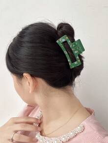 4入組女士節日用長形聖誕髮夾,具有可愛和個性的聖誕老人,星星,雪花,嘉年華元素,適用於日常穿著,工作,派對,旅行 - 彩色 - 查看 5