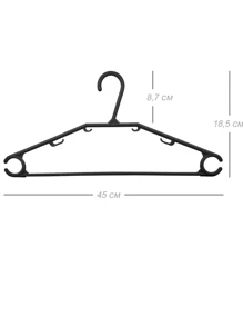 KIT 20 Cabides Reforçado de Roupa Preto Adulto Perfumado