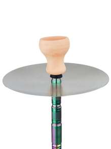 1只陶瓷煙袋杯,純手工裸陶工藝,易於使用,適用於酒吧、水煙吧、家庭和戶外使用 - 黃色 - 查看 3