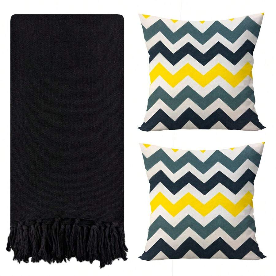 Blankets - Black - Colorful - ãã§ãã¯ãã 1