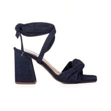 Women Heeled Sandals - 寶藍色 - 查看 1
