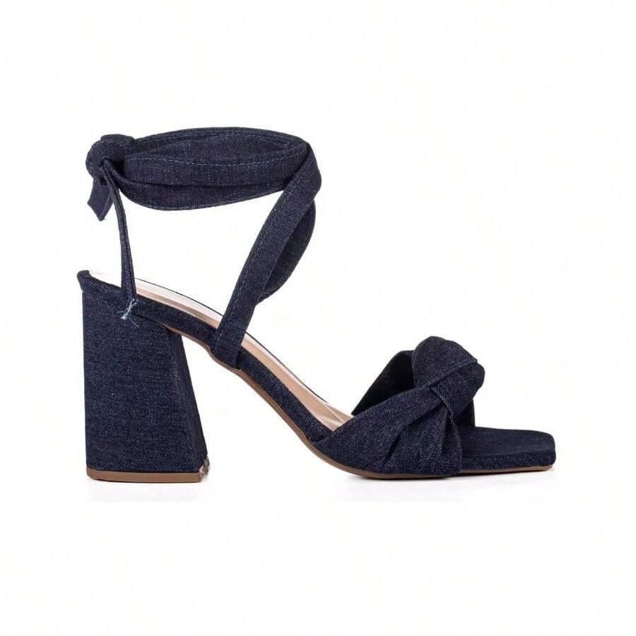 Women Heeled Sandals - 寶藍色 - 查看 1