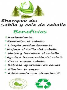 Shampoo de sabila y cola de caballo  (1 Litro) - Café - Ver 1