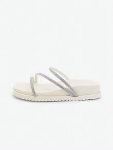 Women Flat Sandals - trắng - Xem 2