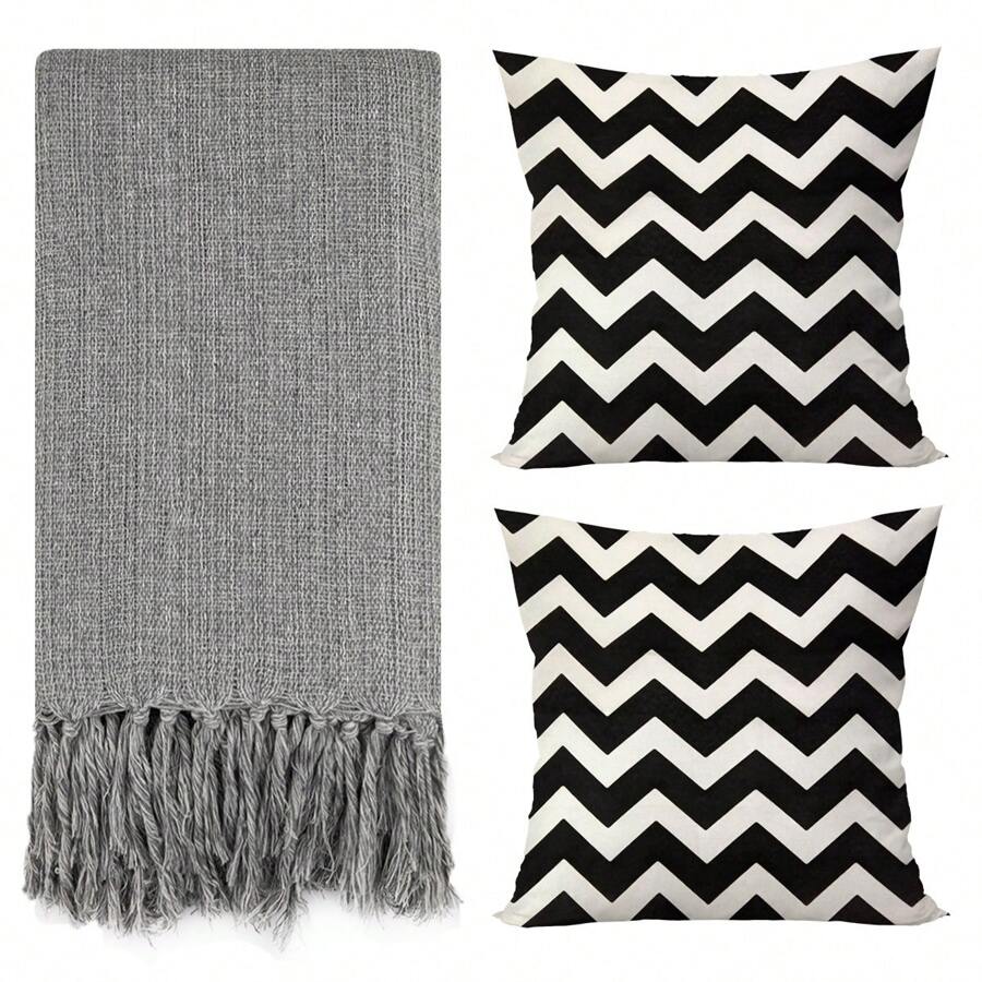 Blankets - Grey - Black - Ver 1