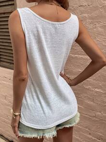 Women Tank Tops & Camis - 白色 - 查看 2