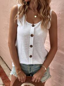 Women Tank Tops & Camis - 白色 - 查看 1