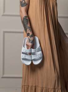 Women Flat Sandals - 白色 - 查看 4