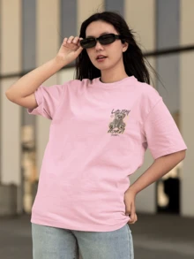 Men T-Shirts - 淺粉色 - 查看 5