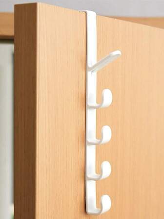 1pc Door Back Clothes Hanger, Wall-Mounted Clothes Rack That Doesn'T Require Drilling, For Hats, Clothes, And Bags