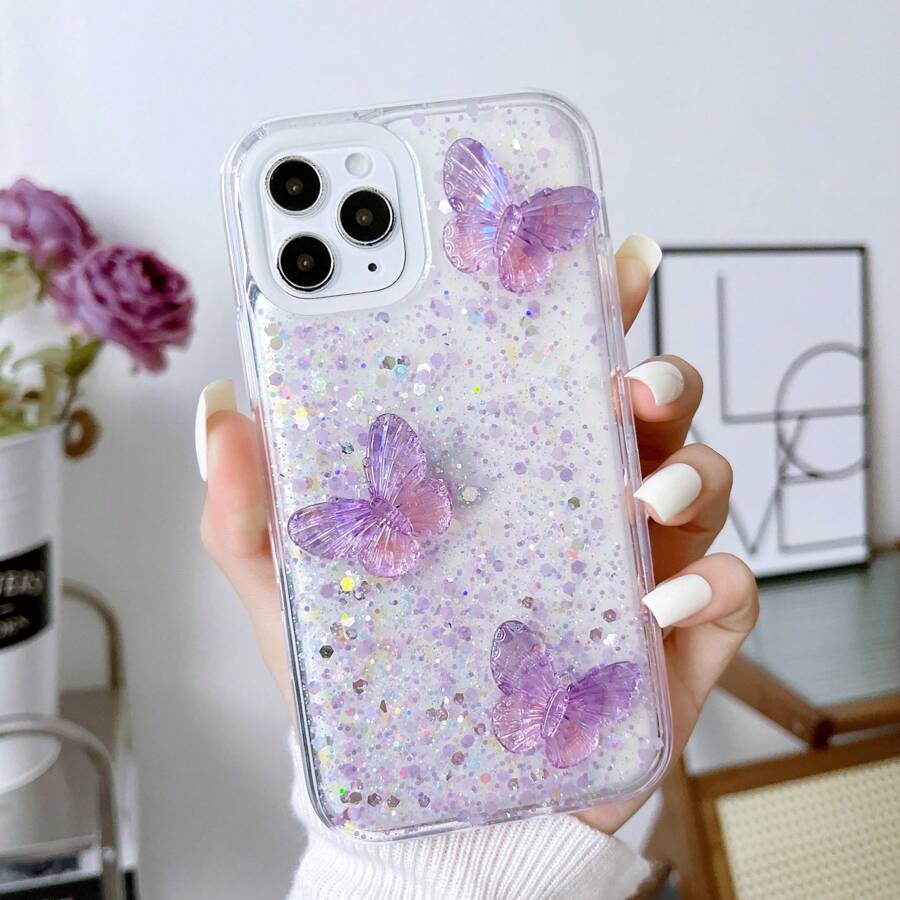 Funda, Carcasa, Protector para Celular Movil Telefono Flourescente IPhone - Morado - Ver 1