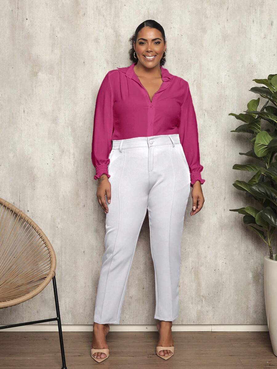 Women Pants - White - View 1