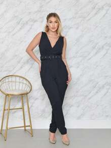 Women Jumpsuits - màu đen - Xem 4