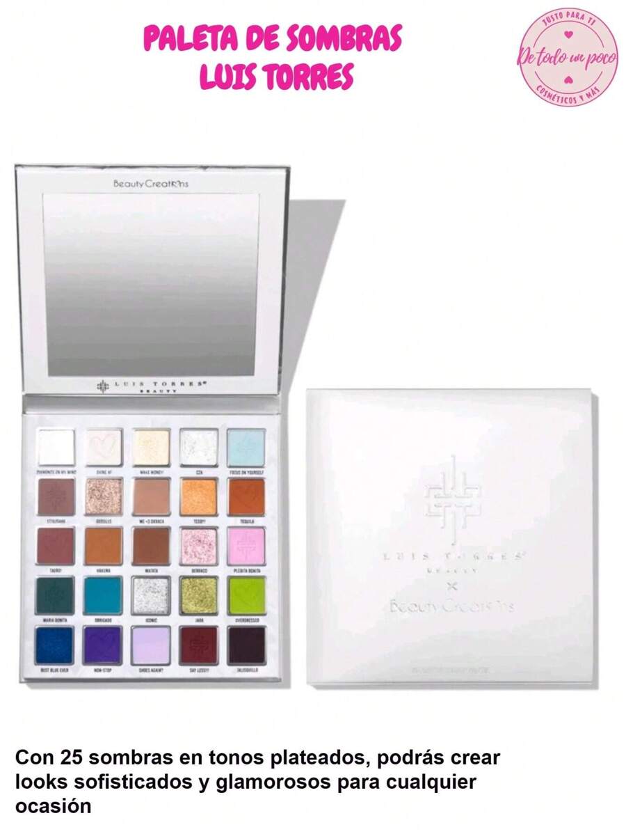 DE TODO UN POCO Paleta De Sombras Beauty Creations Luis Torres - Albaricoque - Ver 1