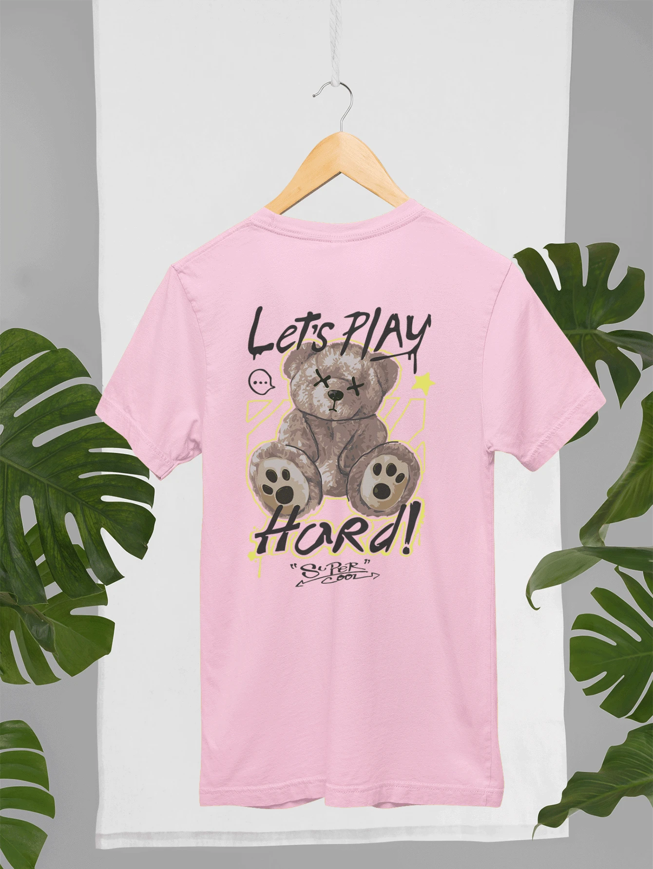 Men T-Shirts - 淺粉色 - 查看 1