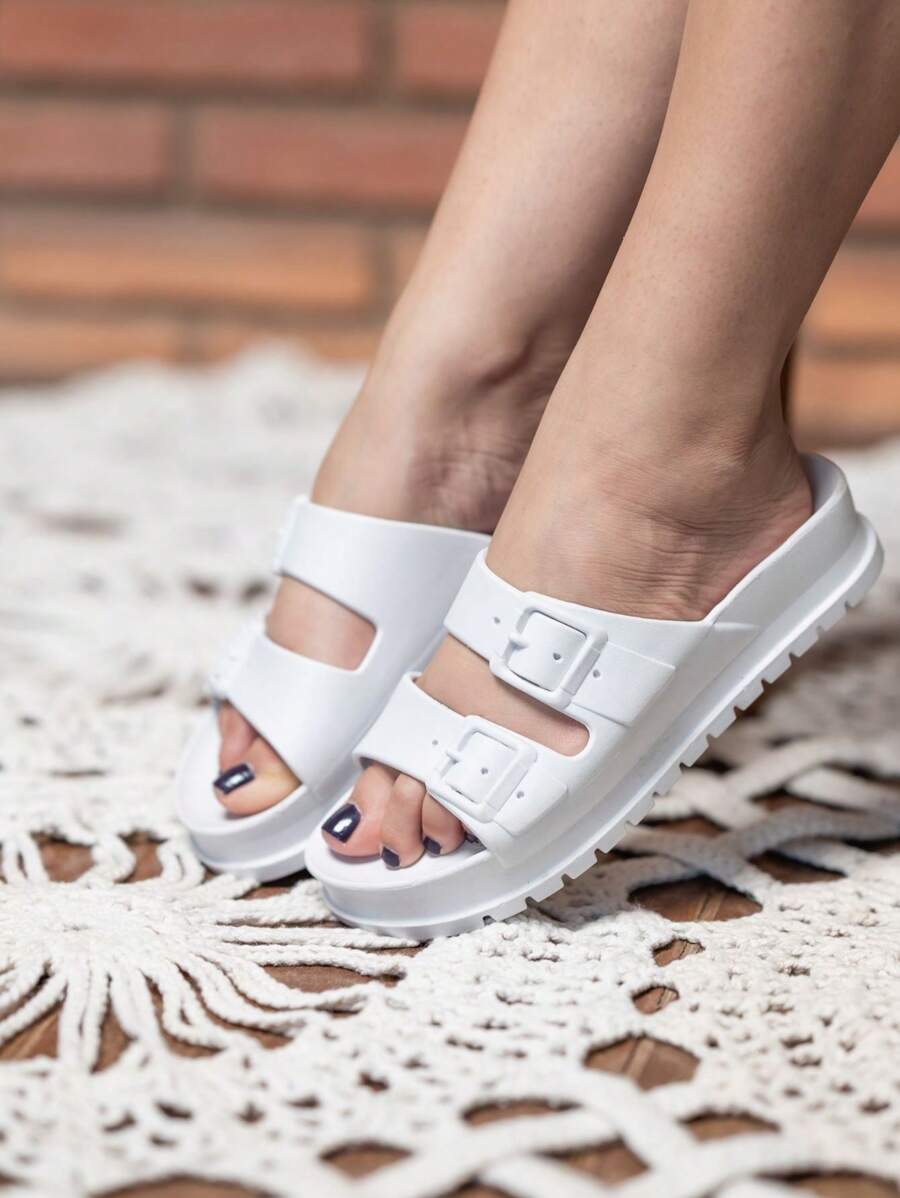 Women Flat Sandals - 白色 - 查看 1