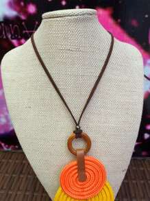 Pendant Necklaces - 黃色 - 查看 3