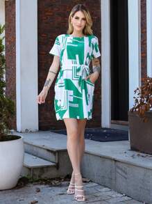 Women Dresses - màu xanh lá - Xem 3