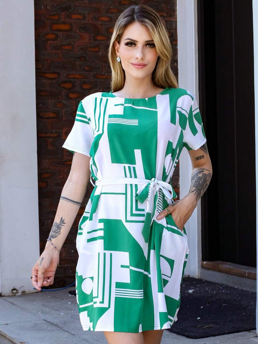 Women Dresses - màu xanh lá - Xem 1