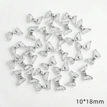 30pcs/Pack New Alloy Pendant Charms, Guardian Angel Wings, Silver-Tone Metal Spacer Beads, DIY Jewelry Accessories For Necklace, Bracelet, Earrings