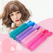 2 Miếng Tóc Thúc đẩy tăng trưởng tóc Bộ công cụ Bao gồm Không khí Kẹp tóc mái  , Máy uốn tóc , Ngủ Máy cuốn tóc , Nhiều màu - Hồng - Xem 7