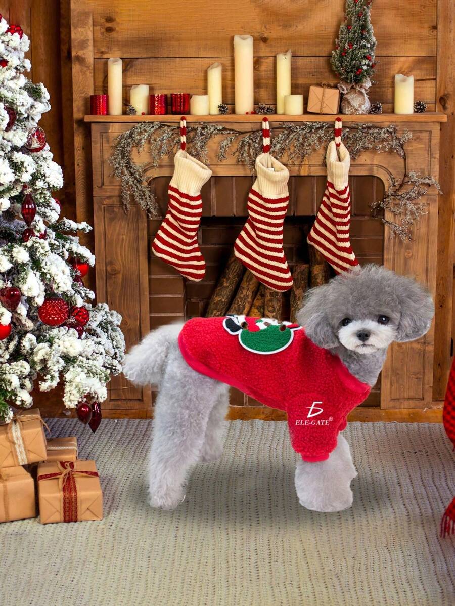 Suéter Navideño para Perros – Agrega Diversión y Estilo Festivo a la Temporada  tallas chicas - Rojo - Ver 1