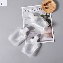 5pcs Travel Size Disposable Shower Gel & Shampoo Sachets - White - View 2