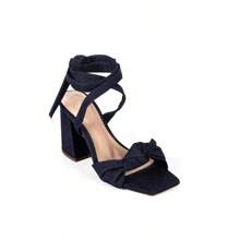 Women Heeled Sandals - 寶藍色 - 查看 2