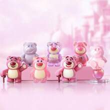 Miniso 多种草莓熊系列盲盒摆件，时尚礼品摆件玩具 - 粉色 - 查看 2