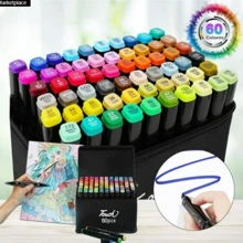 60 plumones touch ,Pinceles de Doble Punta