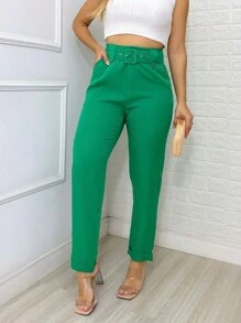 Women Pants - 綠色 - 查看 1