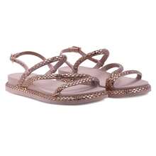 Women Flat Sandals - Rượu sâm banh - Xem 4