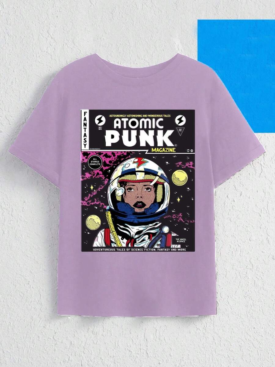 Men T-Shirts - 中紫紅色 - 查看 1