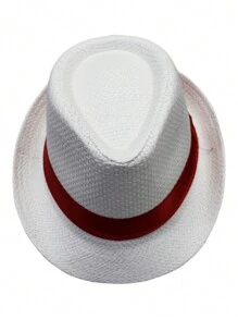 Women Baseball Cap - 紅白色 - 查看 1