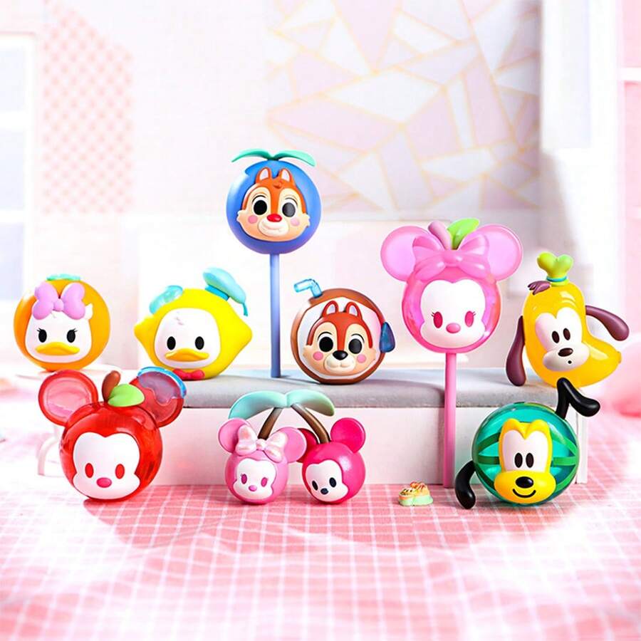 Miniso Disney Series Colorful Candy Cartoon Character Blind Box, Donald Duck Mickey Lollipop Figure - Green - View 1