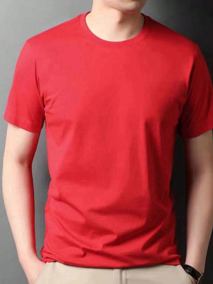 Men T-Shirts - Red - View 1