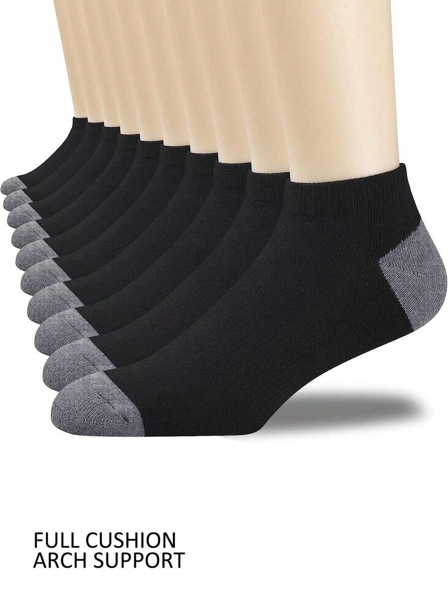 Nam Giúp đỡ thấp Thoáng khí Giải trí Vớ - màu đen - Xem 1