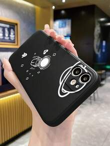 1 Miếng Đen Đầy sao Phi hành gia Chất liệu Thẳng Cạnh Ốp lưng & bao da điện thoại Tương thích với - màu đen - Xem 5