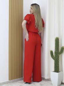 Women Two-piece Outfits - 紅色 - 查看 2