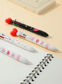 1支隨機心形原子筆,六種顏色可選 - 彩色 - 查看 3