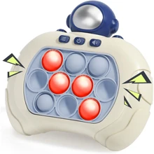 Quick Push Console With Instant Sound Feedback | Handheld Fast Speed Pushing Game | The Target Interactive Educational Sensory Fidget Toy For Kids Adults | Fun Gift For Children(Battery Not Included, LED Light Color Is Random)School, Student,Stationery,School Supplies - Blue - View 2