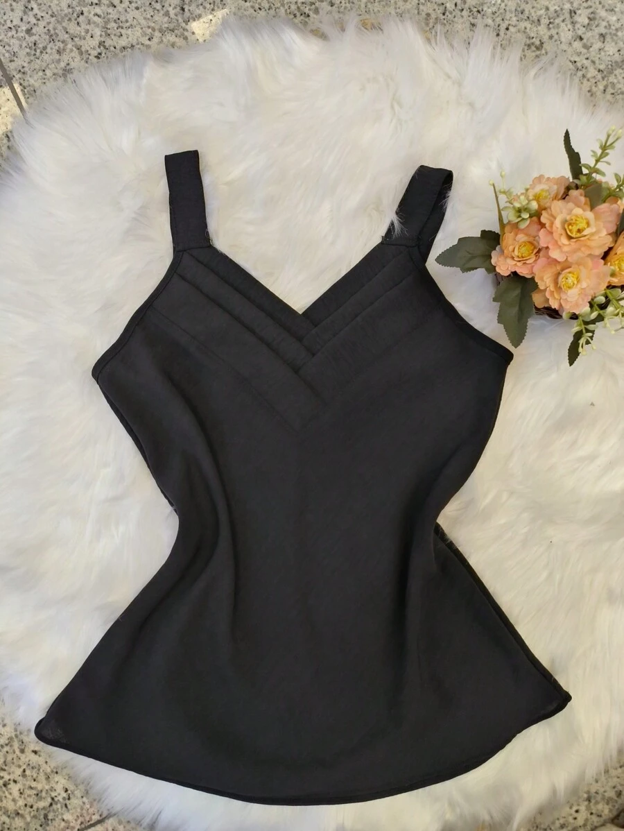 Women Tank Tops & Camis - Black - View 1