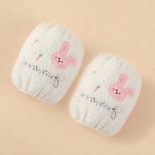 1 Par/mangas De Brazo De Conejo De Dibujos Animados - Blanco - Ver 1