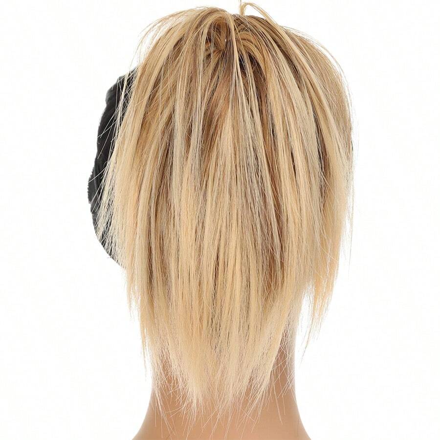 化纖髮夾馬尾,9寸長進口高溫絲,適合所有女性日常配戴。