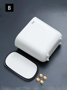 Sleek & Modern Press-Top Bathroom Trash Can | Large, Odor-Free, No Electricity Needed – Perfect For Any Home - White - View 4