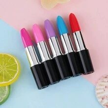 Lipstick Shaped Ballpoint Pen For Ladies Creative Cosmetic Pen - Blue - View 2