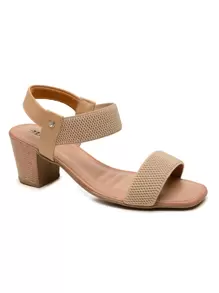 Women Heeled Sandals - 米色 - 查看 1