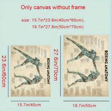 1入組復古拳擊牆海報適用於客廳,男孩們房間,臥室,拳擊健身房裝飾用品,邊框 - 彩色 - 查看 6